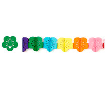 Guirnalda decorativa con diseño de flores de colores, 3 metros, PARTYGRAM. Guirnalda decorativa con diseño de flores de colores, 3 metros, PARTYGRAM.