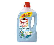 Detergente líquido para lavadora con fragancia natural OMINO BIANCO 40 lav.