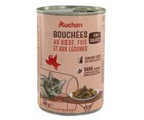 Bocaditos en salsa de buey para gatos esterilizados PRODUCTO ALCAMPO 400 g.