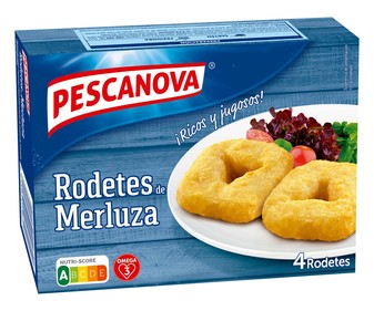 Merluza a la romana en rodetes PESCANOVA 320 g. Merluza a la romana en rodetes PESCANOVA 320 g.