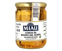 Bonito del Norte (lomos) en aceite de oliva MIAU frasco de 260 g. Bonito del Norte (lomos) en aceite de oliva MIAU frasco de 260 g.