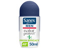 Desodorante roll on para hombre con extracto de Bambú natural SANEX Men natur protect 50 ml.