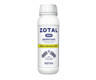 Desinfectante microbicida, fungicida y desodorante, perfume limón ZOTAL ZERO 500 ml. Desinfectante microbicida, fungicida y desodorante, perfume limón ZOTAL ZERO 500 ml.