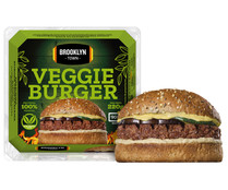 Hamburguesa 100% vegetal con berenjena y calabacín, lista para calentar y comer BROOKLYN TOWN 220 g.