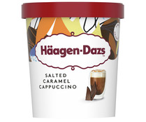 Tarrina de helado de caramelo salado y café cappuccino H&Auml;AGEN-DAZS 460 ml.