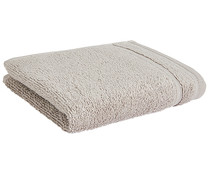 Toalla de tocador 100% algodón color gris claro, densidad de 500g/m², ACTUEL.