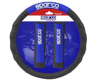 Cubre volante y protector de cinturón de seguridad, SPARCO. Cubre volante y protector de cinturón de seguridad, SPARCO.