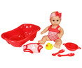 Muñeca bebé 30cm con bañera y accesorios, ONE TWO FUN ALCAMPO.