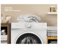 Lavadora QILIVE Q.6659 capacidad de carga: 8KG, clasificación energética: B, 1400RPM, H: 85cm, A: 60cm, F: 61cm.