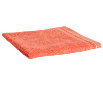 Toalla de tocador 100% algodón, color naranja, 450 g/m², ACTUEL.
