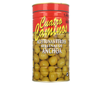 Aceituna rellena CUATRO CAMINOS 600 g.