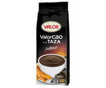 Cacao a la taza en polvo sabor negro intenso VALOR 400 g.