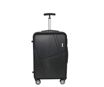 Maleta grande rígida color negro de 75 cm, ruedas ABS, AIRPORT ALCAMPO. Maleta grande rígida color negro de 75 cm, ruedas ABS, AIRPORT ALCAMPO.