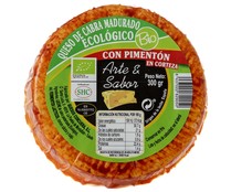 Queso de cabra ecológico al pimentón ARTE Y SABOR 300 g.