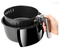 Freidora sin aceite BLACK + DECKER BXAF3500E, 1500W, capacidad 3L, temporizador, termostato 200°C.