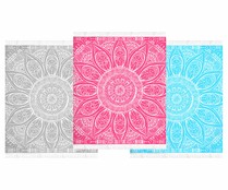 Fouta jacquard 230x230cm, 100% Algodón, ACTUEL. Diferentes modelos, 1 unidad.