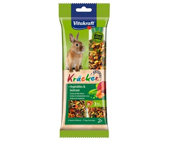 Barritas para conejo con sabor a verduras VITAKRAFT 2 uds. 112 gr, Barritas para conejo con sabor a verduras VITAKRAFT 2 uds. 112 gr,