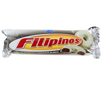 Galletas con chocolate blanco FILIPINOS 100 g. 