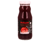 Zumo exprimido de granada ecológica DELIZUM botella de  20 cl.