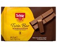 Galletas barquillos cubiertos de chocolate con leche sin gluten SCHAR Twin Bar, 3 uds x 21,5 g.