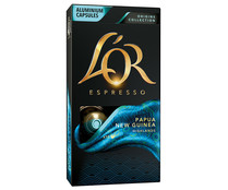 Café Papua Nueva Guinea en cápsulas compatibles con Nespresso L'OR ESPRESSO 10 uds.