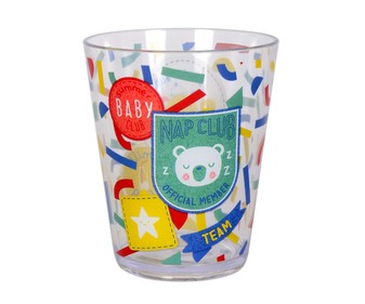 Vaso de poliestireno, estampado de Animal Club, 9x11,5 cm, TABERSEO. Vaso de poliestireno, estampado de Animal Club, 9x11,5 cm, TABERSEO.