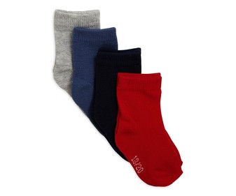 Lote de 4 pares de calcetines para bebé IN EXTENSO, talla 15/17.