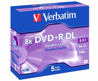 Pack slim DVD doble capa grabable 5 unidades. Pack slim DVD doble capa grabable 5 unidades.