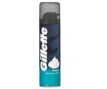 Espuma de afeitar para pieles sensibles GILLETTE 200 ml.