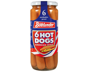 Salchichas hot dog frasco de 300 gramos Salchichas hot dog frasco de 300 gramos
