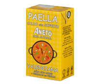 Caldo para paella Valenciana 100% natural ANETO brik de 1 l.