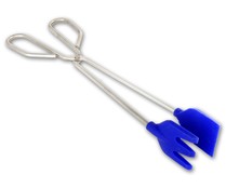 Pinza de cocina con palas de silicona y mango de acero, 25 centímetros FACKELMANN.