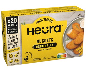 Nuggets vegetales a base de proteína de soja HEÜRA 20 uds. Nuggets vegetales a base de proteína de soja HEÜRA 20 uds.