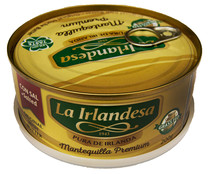 Lata de mantequilla premium pura de Irlanda, con sal LA IRLANDESA 200 g.