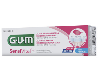 Pasta de dientes con acción revitalizante de las encias GUM Sensivital+ 75 ml. Pasta de dientes con acción revitalizante de las encias GUM Sensivital+ 75 ml.