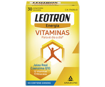 Complemento alimenticio con 12 vitaminas y 11 minerales LEOTRON Energía 30 comprimidos.