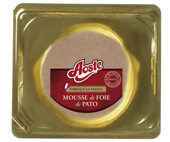 Mousse de foie de pato AOSTE 100 g. Mousse de foie de pato AOSTE 100 g.