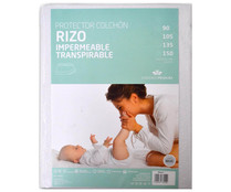 Protector impermeable y transpirable con esquinas ajustables, 100% algodón, 180cm. CANDIDO PENALBA.