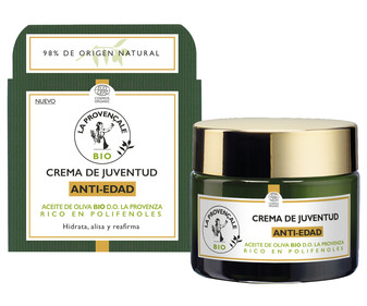 Crema anti-edad con aceite de oliva bio D.O. La Provenza LA PROVENÇALE Bio 50 ml.