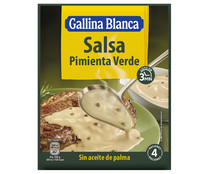 Salsa de pimienta verde GALLINA BLANCA sobre de 50 g.