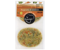 Hamburguesa 100% vegetal, sin gluten y elaborada con verduras SUQUIPA 2 x 90 g.