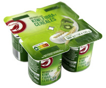 Bífidus con cereales, fibra y trocitos de kiwi PRODUCTO ALCAMPO 4 x 125 g.