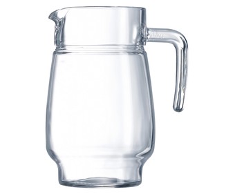 Jarra clásica para agua modelo Tivoli, con capacidad de 2.3 litros y fabricada en vidrio ARCOROC. Jarra clásica para agua modelo Tivoli, con capacidad de 2.3 litros y fabricada en vidrio ARCOROC.