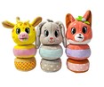 Conjunto de 3 animales de peluche apilables, Leo ONE TWO FUN ALCAMPO.
