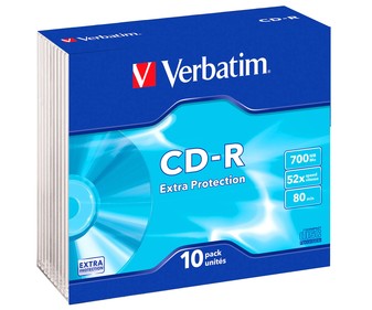 Pack slim CD grabable 10 unidades Pack slim CD grabable 10 unidades