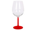 Copa de vino de vidrio con pie rojo, 0,58 litros de capacidad, ROYAL LEERDAM Jade.