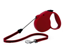 Correa para perro de  cordón rojo FLEXI 5 metros Talla-S