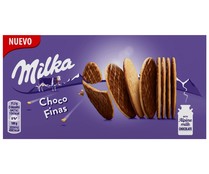 MILKA galletas choco finas cubiertas de chocolate con leche caja 126 gr.
