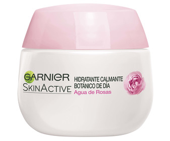 Crema hidratante y calmante, con agua de rosas, para pieles sensibles GARNIER Skin active 50 ml. Crema hidratante y calmante, con agua de rosas, para pieles sensibles GARNIER Skin active 50 ml.
