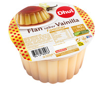 Flan de vainilla con caramelo elaborado sin gluten DHUL 500 g.